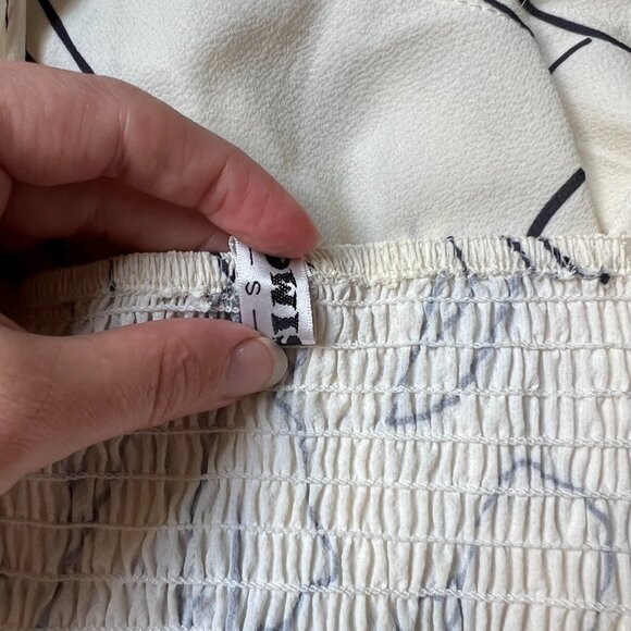 Ecowise White Floral Line Art Cutout Sundress – Size S - Picture 9 of 9